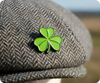 Irish Clover Pin Badge