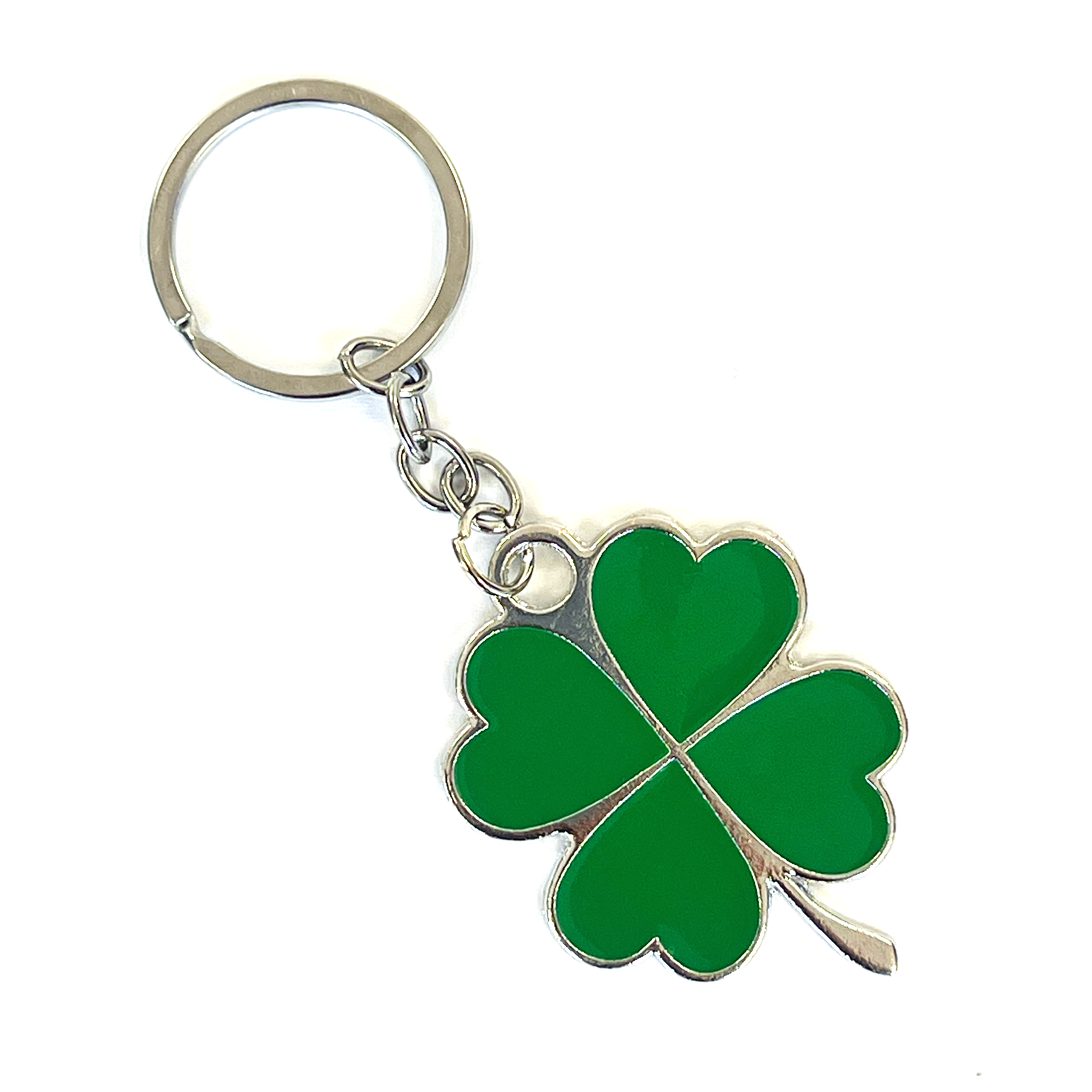 Lucky 4 Leaf Clover Irish Keyring Main image