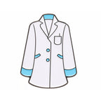 White Lab Coat Enamel Pin Badge