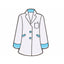 White Lab Coat Enamel Pin Badge