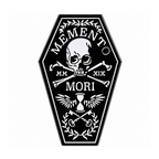 Memento Mori Coffin Enamel Lapel Pin Badge