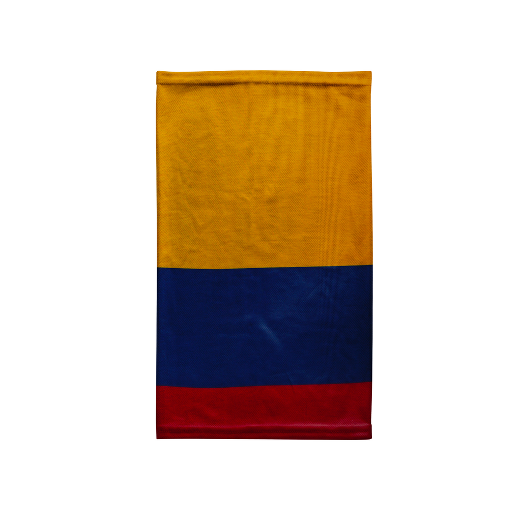 Braga de cuello con la bandera de Colombia - Cubrecaras transpirable para el cuello