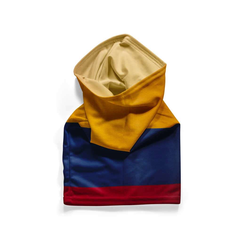 Braga de cuello con la bandera de Colombia - Cubrecaras transpirable para el cuello