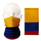 Braga de cuello con la bandera de Colombia - Cubrecaras transpirable para el cuello