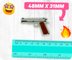 Colt M1911 Pistol Gun Iron On Patch (4.8 x 3.1cm)