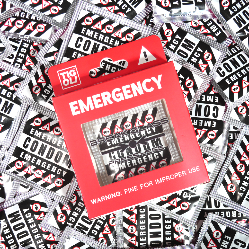 Emergency Condom in Gift Box – Funny Novelty Gag Gift, Break Glass in Case of Emergency