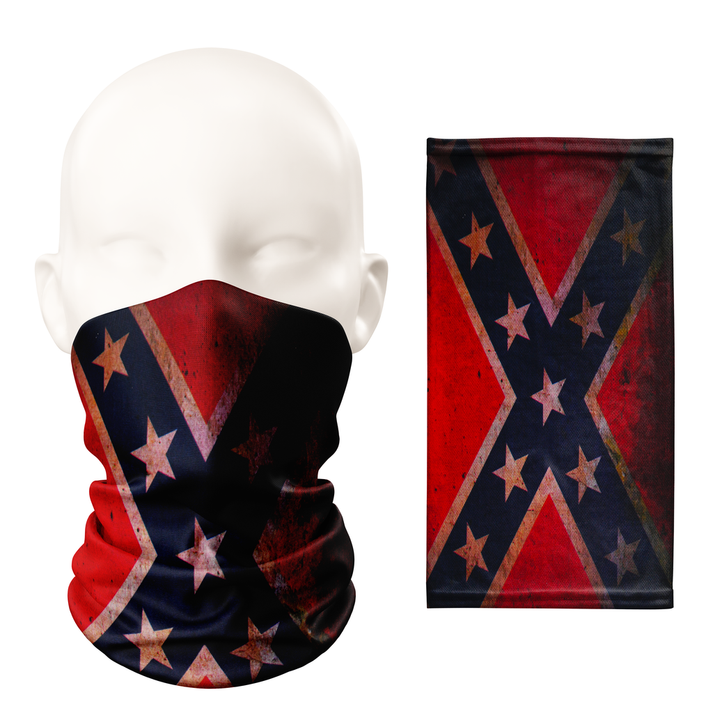 Bandana Cubre Cuello con Bandera Confederada Americana - Mascarilla Transpirable