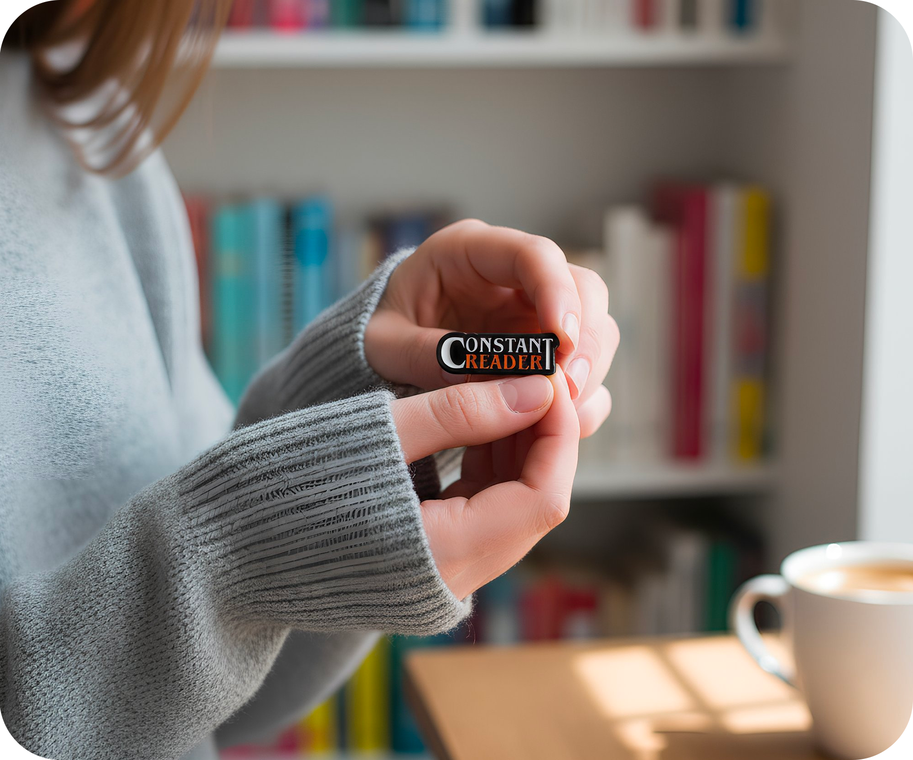 Constant Reader Horror Pin Badge