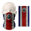 Snood con la bandera de Costa Rica - Cuello y protector facial transpirable tipo braga