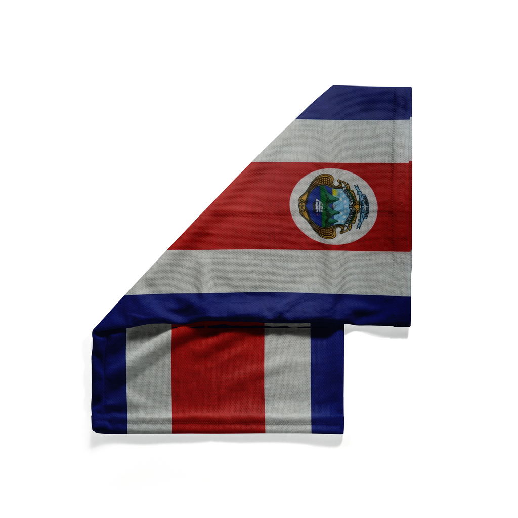 Snood con la bandera de Costa Rica - Cuello y protector facial transpirable tipo braga