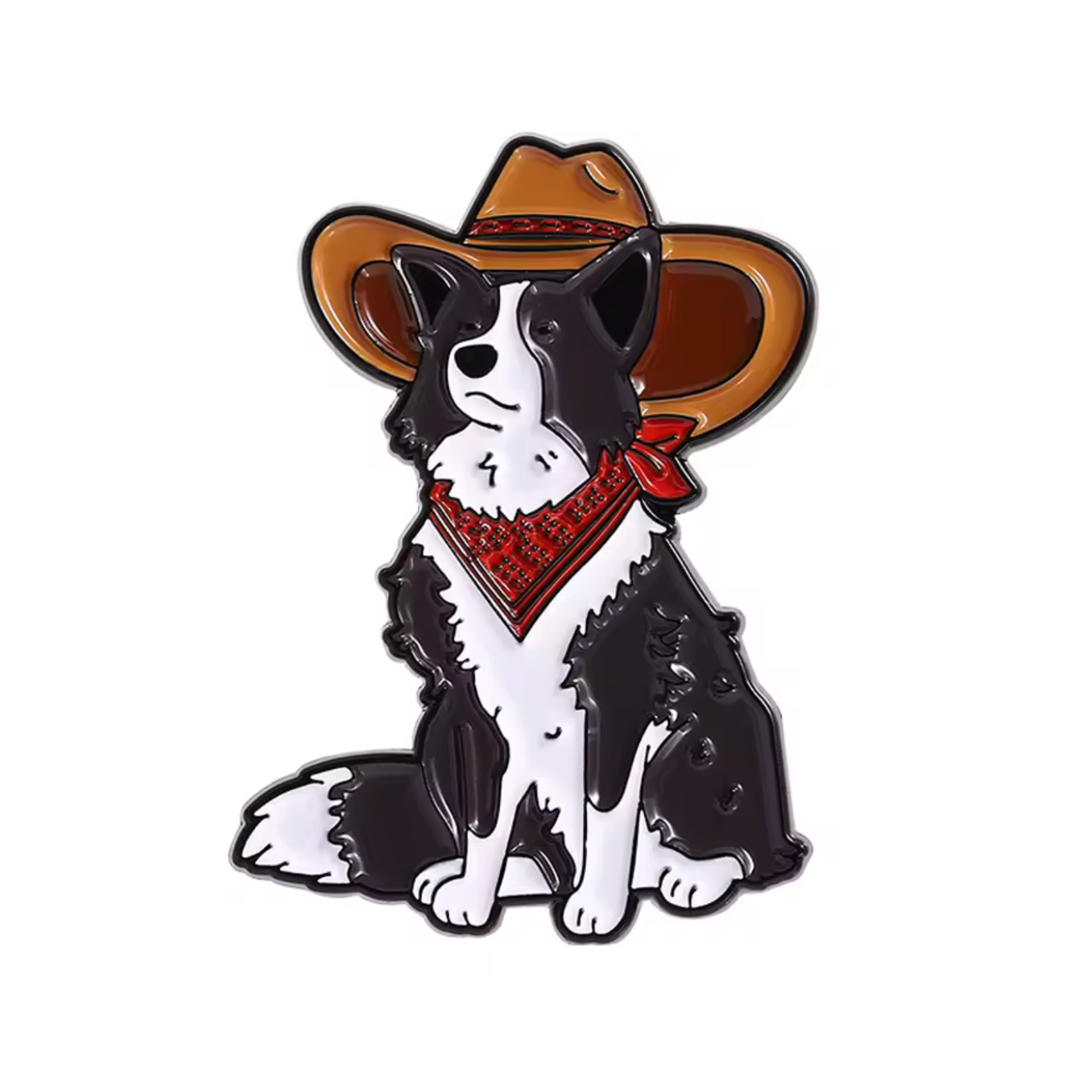 Border Collie Oveja Vaca Niño Texas Perro Cachorro Insignia