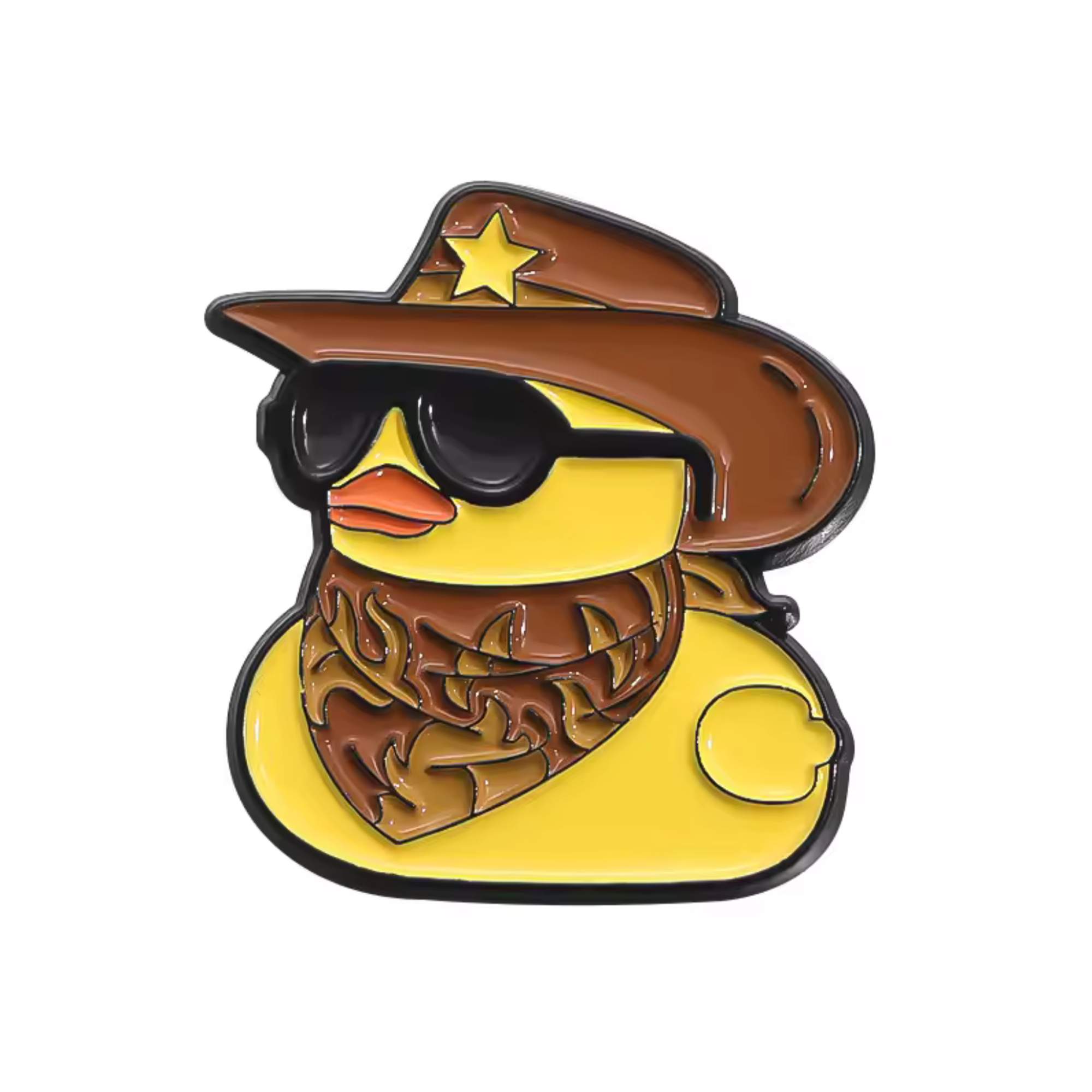 Insignia de patito de goma de vaquero Imagen principal del producto