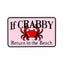 If Crabby Return to the Beach Enamel Pin Badge