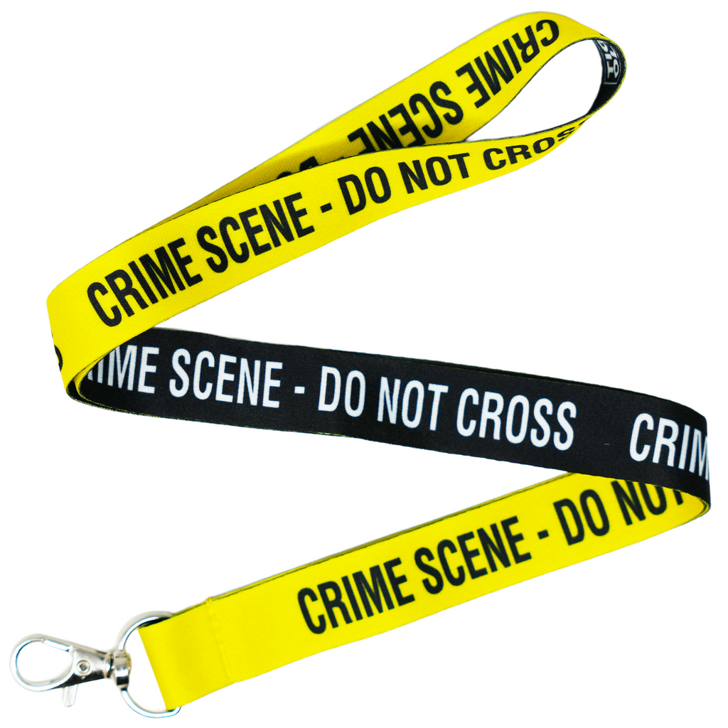 Crime Scene Tape CSI Police Lanyard
