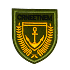 Maritime Command Anchor Oak leaf Shield Iron On Patch (6.5 x 5.5cm)