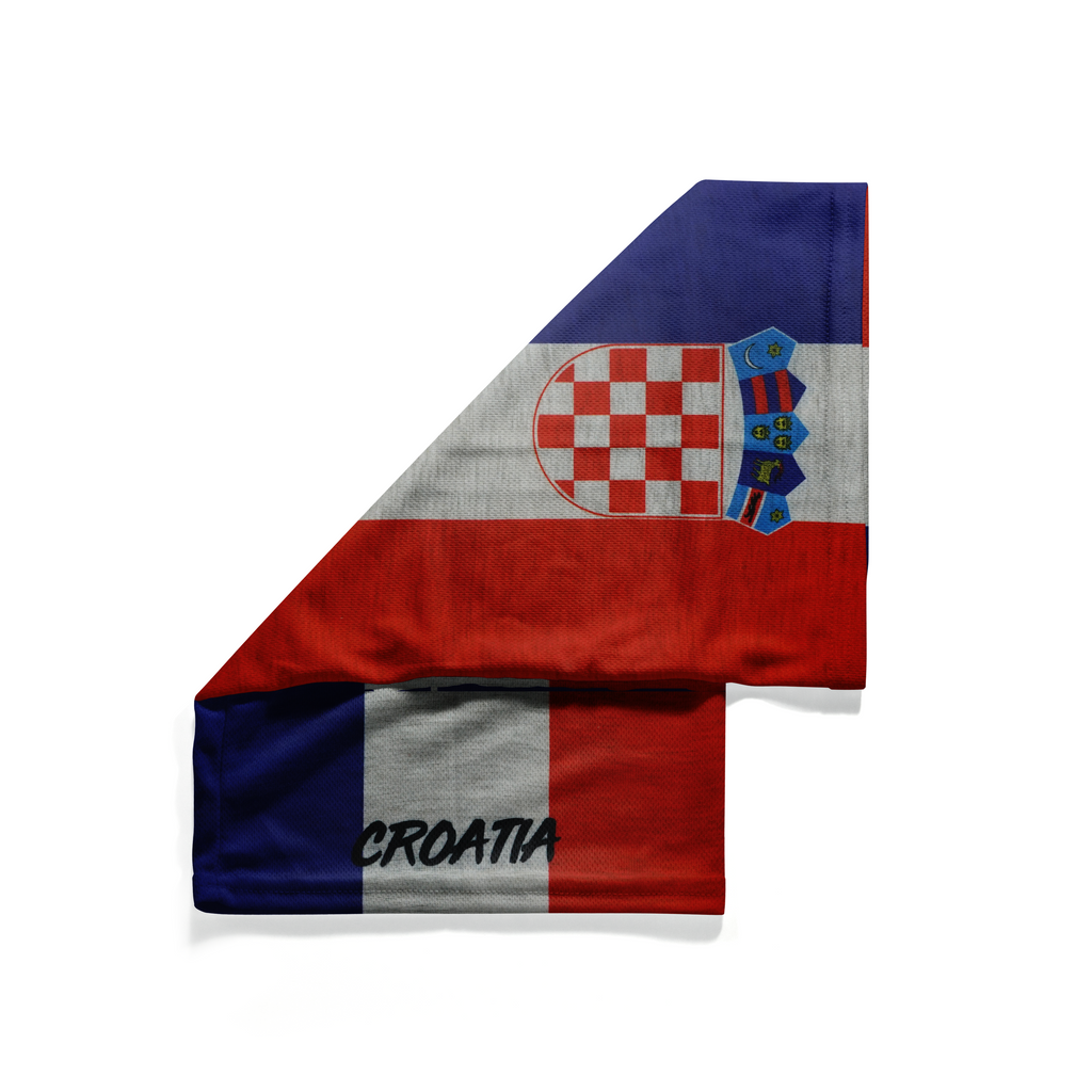 Bandana multifunción de la bandera y el escudo nacional de Croacia, cubrebocas transpirable