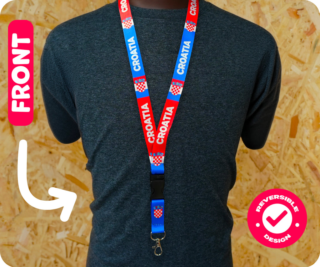 Croatia National Flag Lanyard