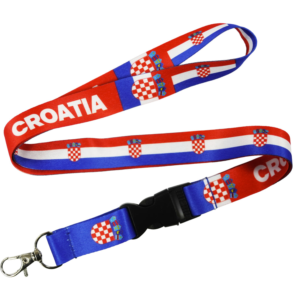 Croatia National Flag Lanyard