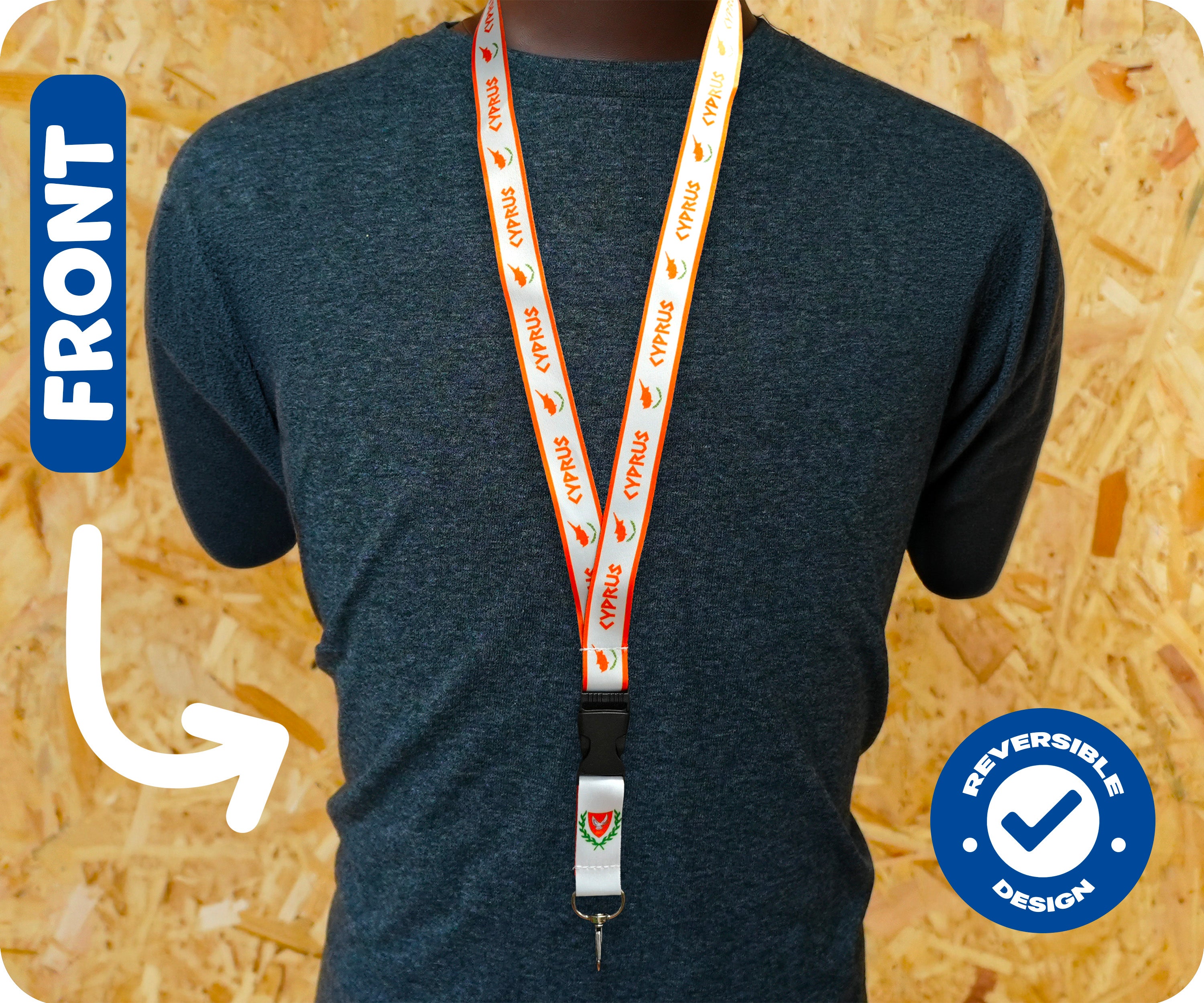 Cyprus Flag Lanyard