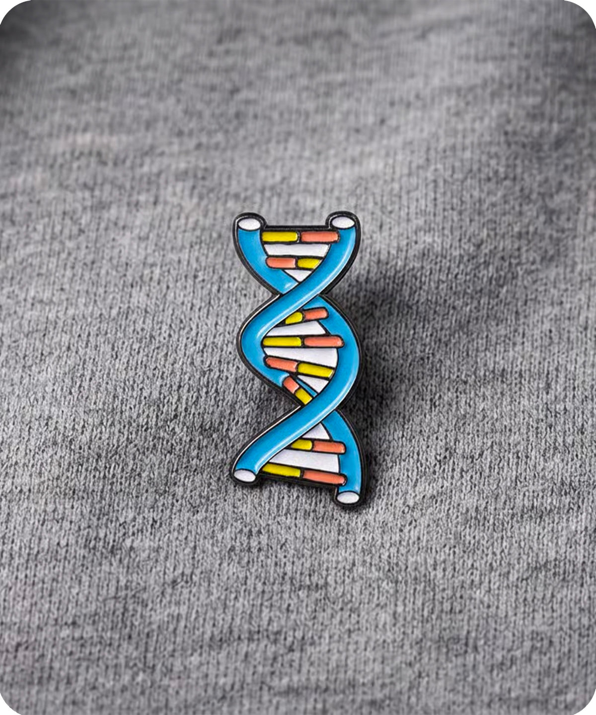 DNA Double Helix Enamel Pin Badge
