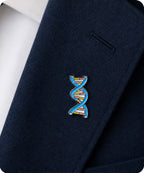DNA Double Helix Enamel Pin Badge