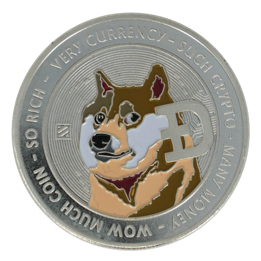 Dogecoin Silver Plated Challenge Coin