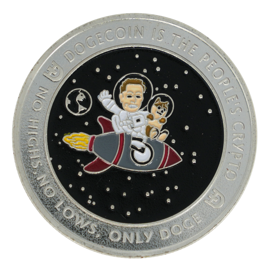 Dogecoin Silver Plated Challenge Coin