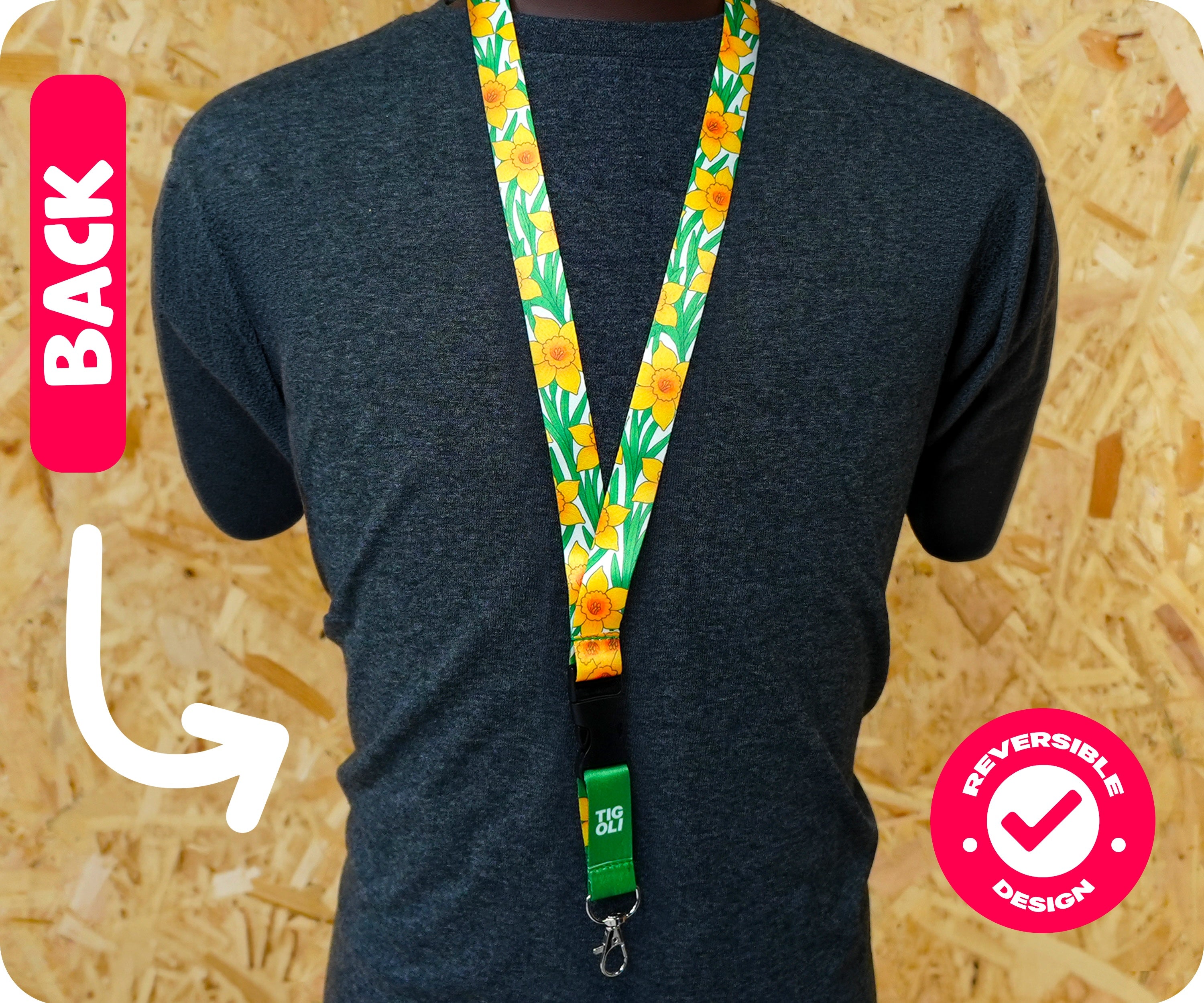 Daffodils Garden Flowers Lanyard