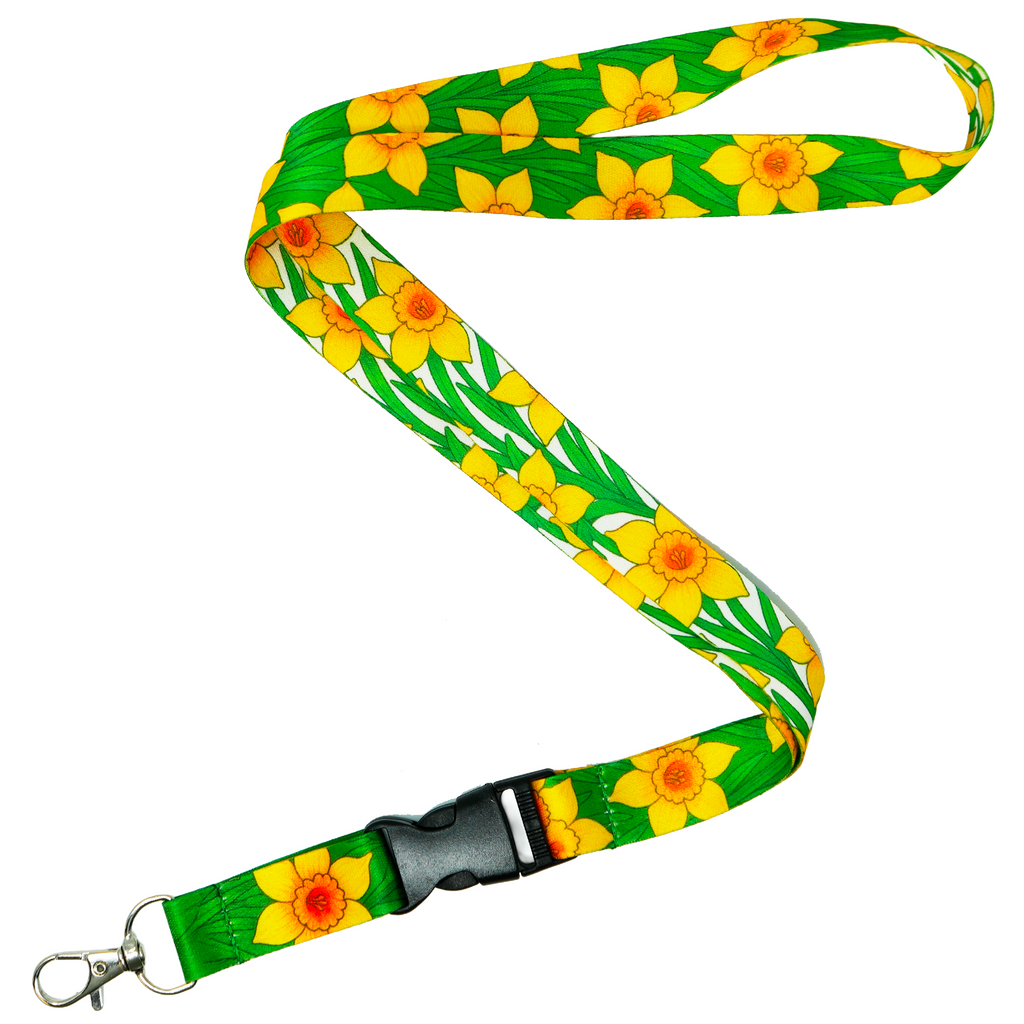 Daffodils Garden Flowers Lanyard