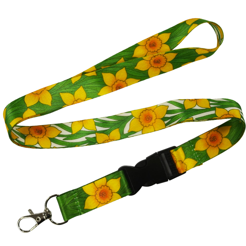 Daffodils Garden Flowers Lanyard