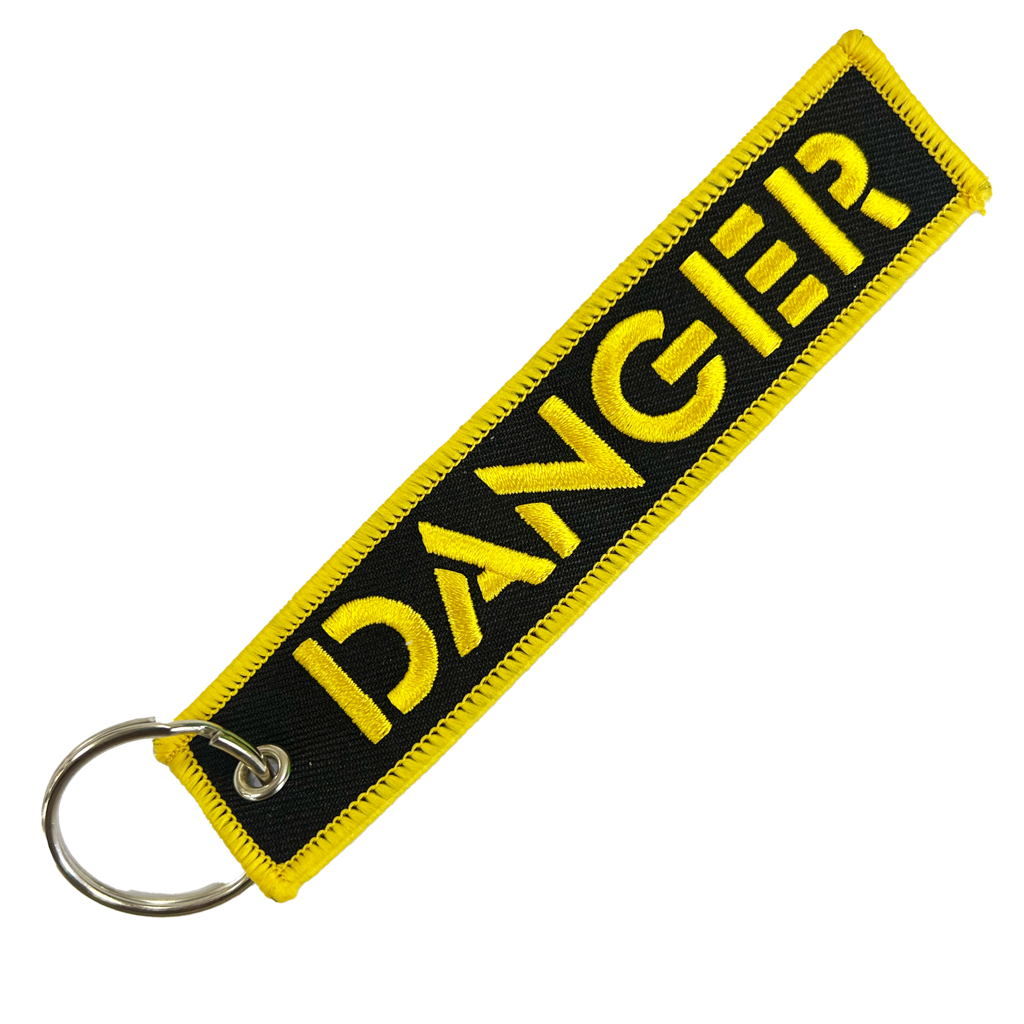 Danger Fabric Luggage Keyring Main image