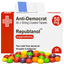 Anti-Democrat Republanol Prescription Joke Sweets, 36g | Vegan & Vegetarian