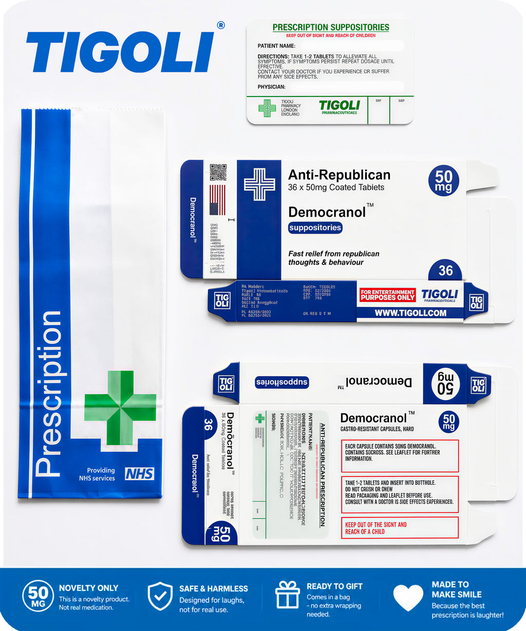 Anti-Republican Prescription Joke Jelly Beans, 60g | Vegan & Vegetarian