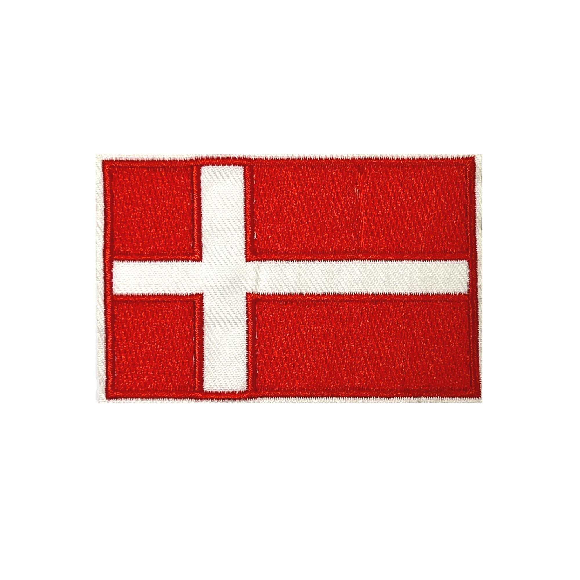 Denmark Rectangle Embroidery Patch (8 x 5cm) Main image