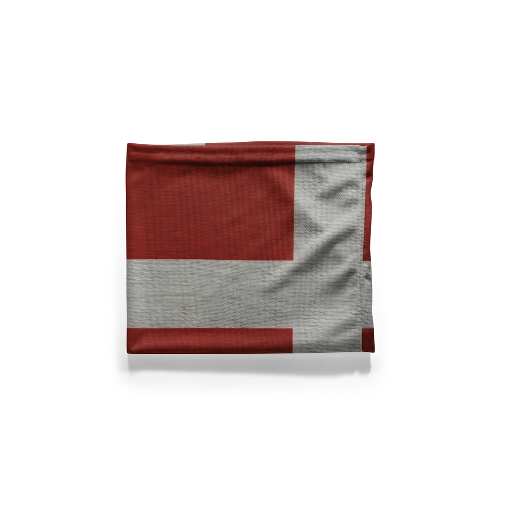 Bandana con la bandera de Dinamarca – Cubrebocas de tela transpirable para el cuello