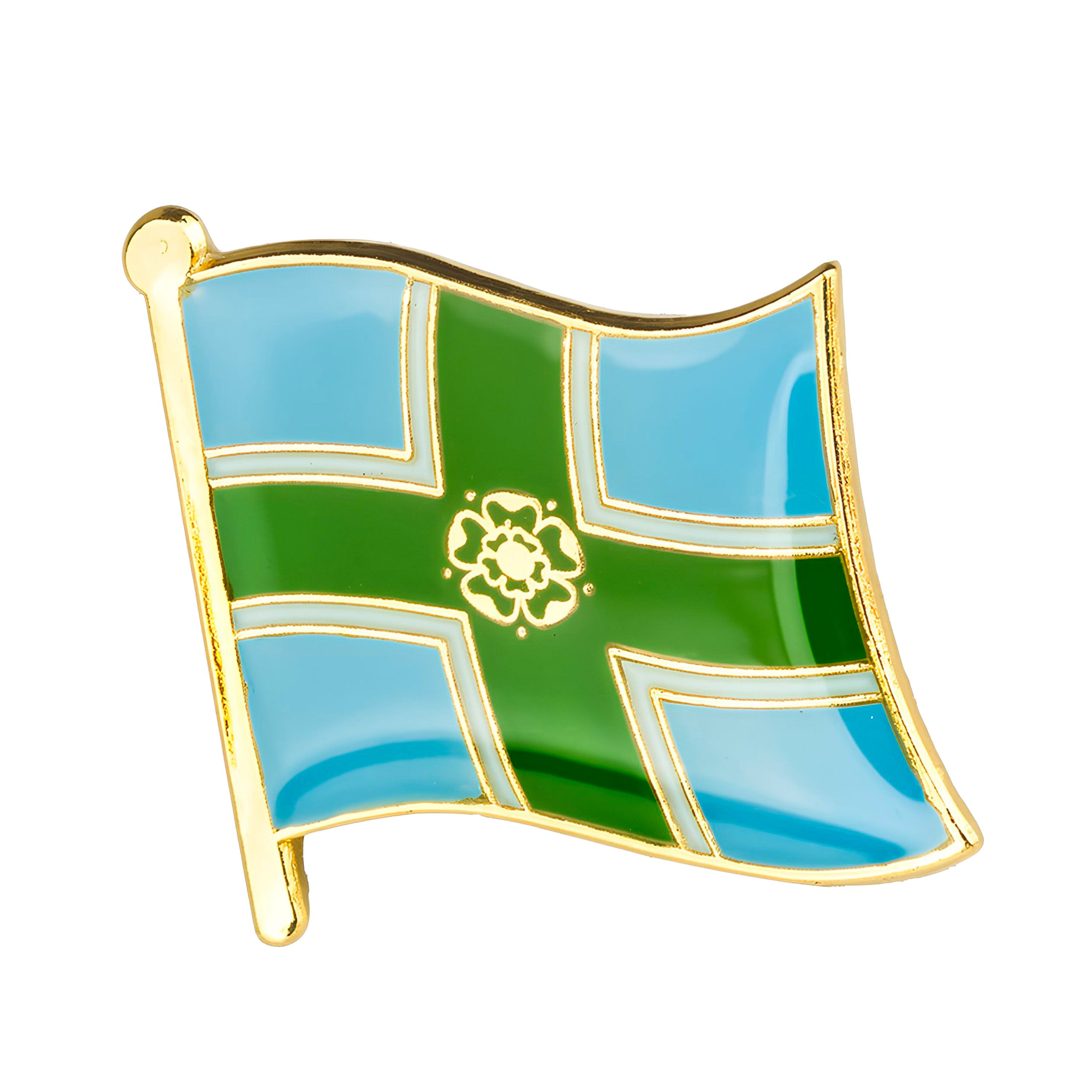 Derbyshire Regional English County Flag Pin Badge