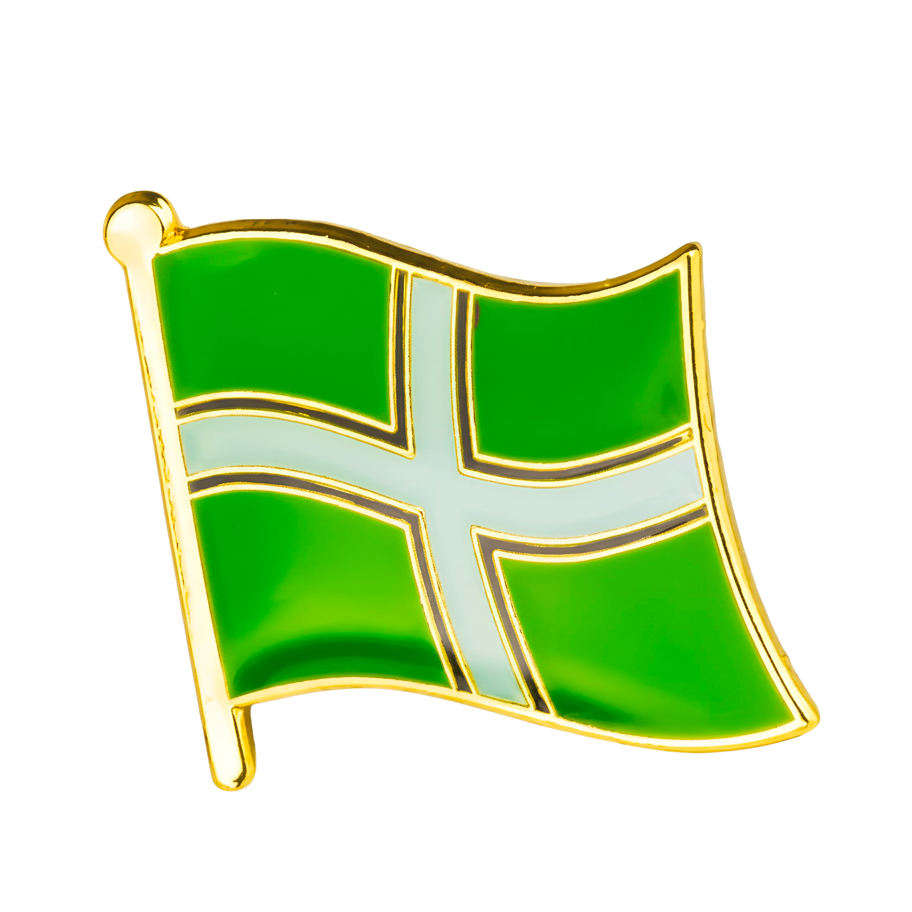 Insignia con la bandera del condado inglés regional de Devon Devonshire  Imagen principal del producto