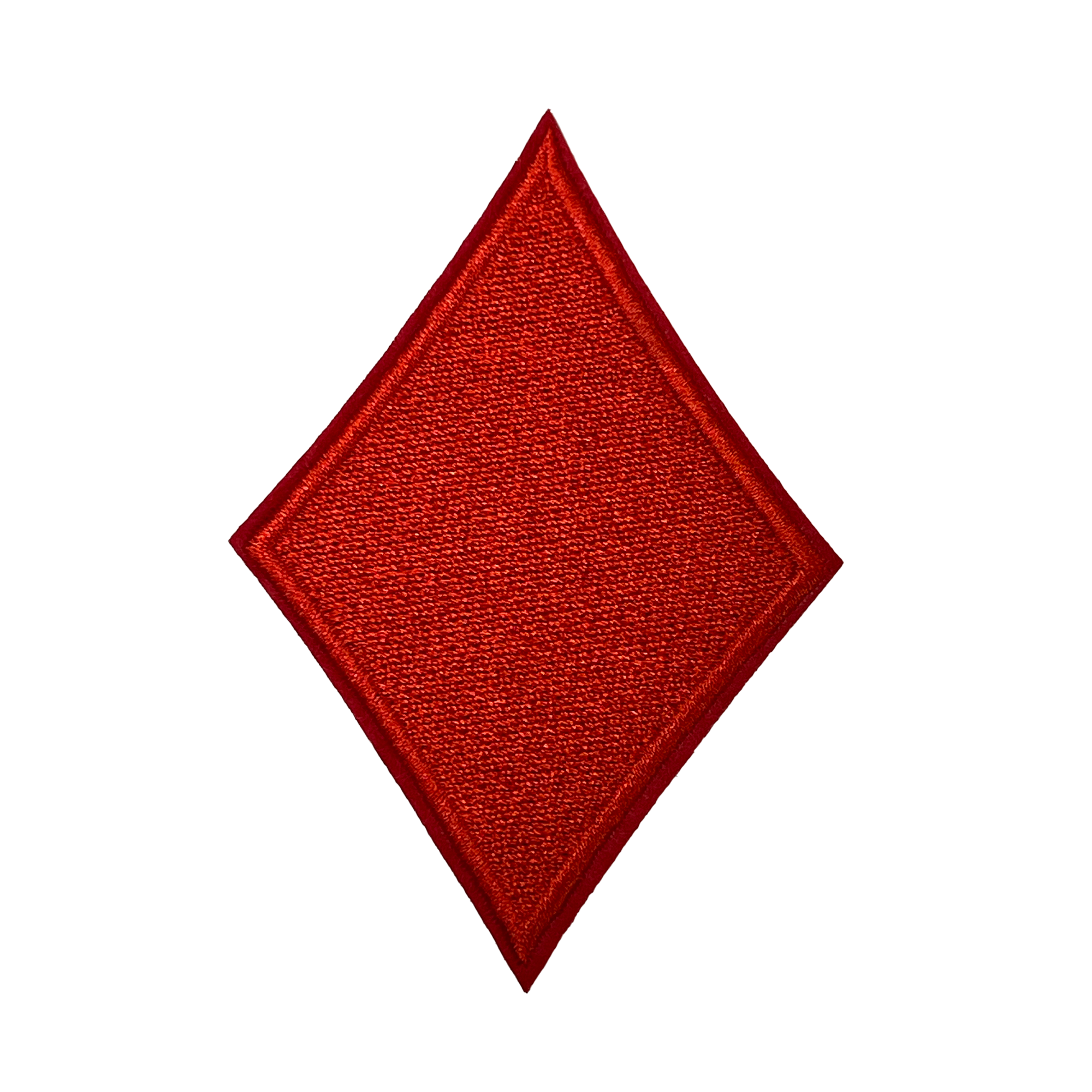 Red Diamond Embroidery Patch (6 x 9cm) Main image