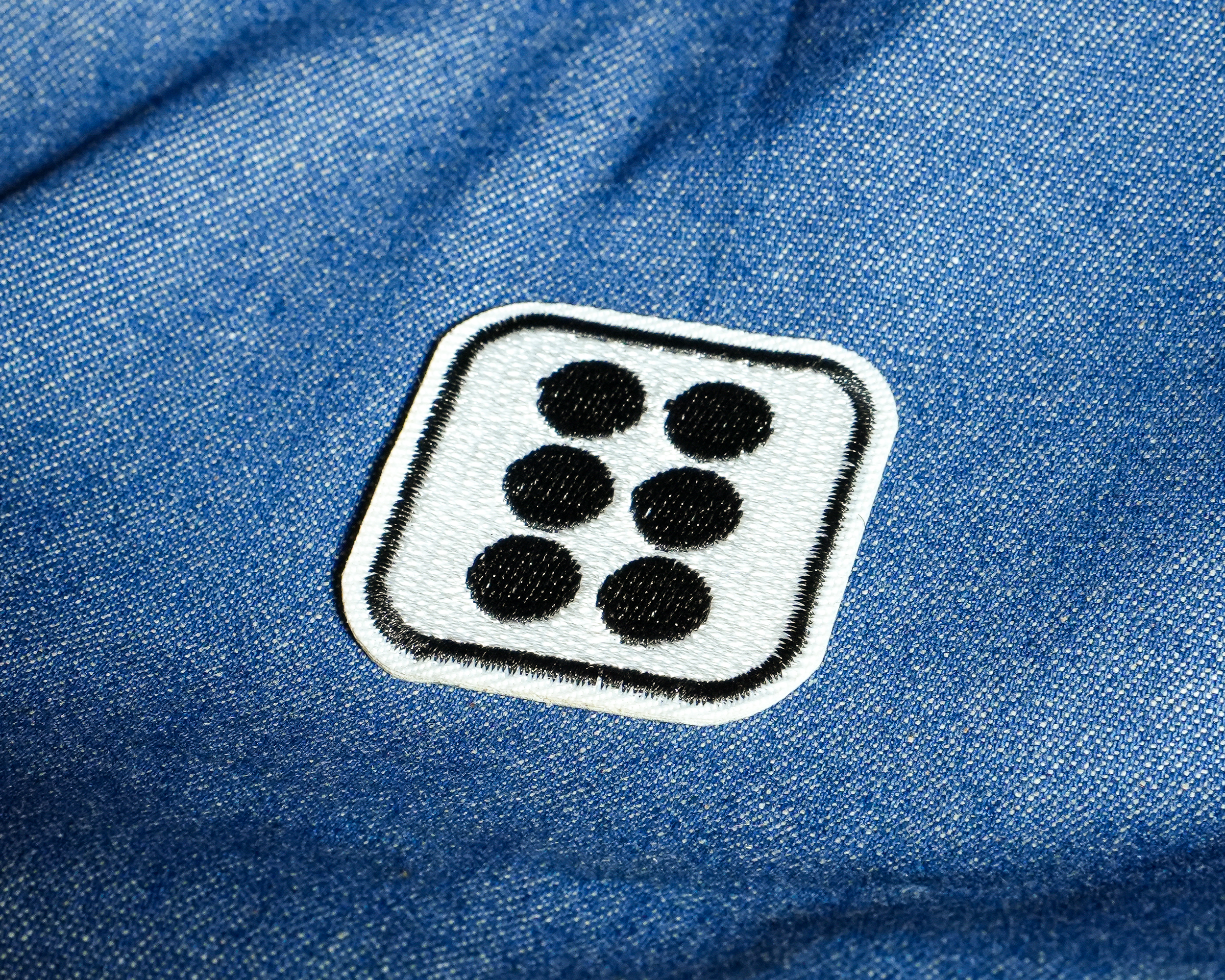 Dice Six Gaming Embroidery Patch (4 x 4cm) Secondary image