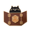 Dungeon Master Cat Enamel Lapel Pin Badge