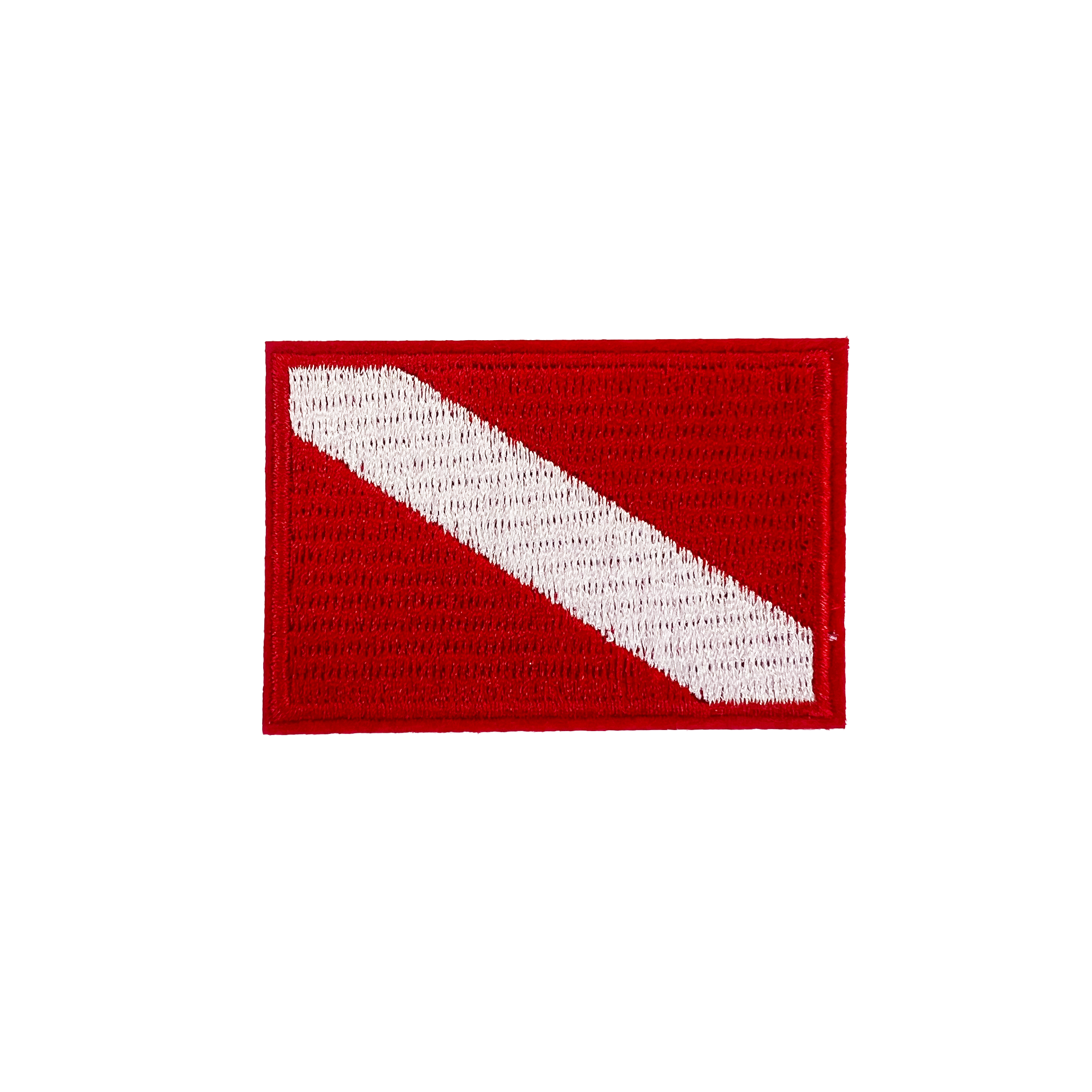 Diver Down SCUBA Rectangle Embroidery Patch (6 x 4cm) Main image