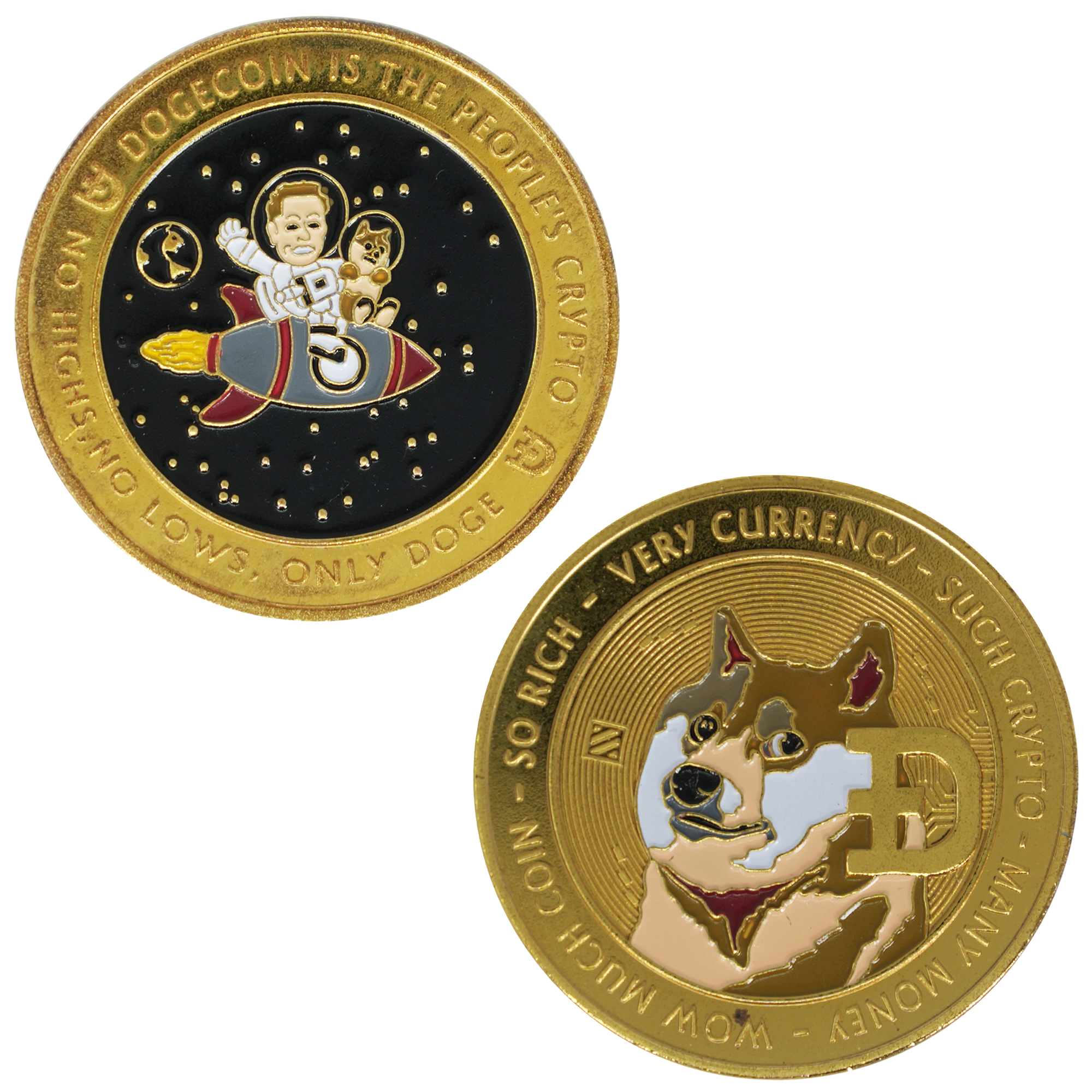 Moneda conmemorativa de Dogecoin – Edición "Hacia la Luna" Imagen principal del producto