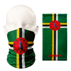 Bandana/Snood con la bandera de Dominica – Mascarilla transpirable cubrecuello