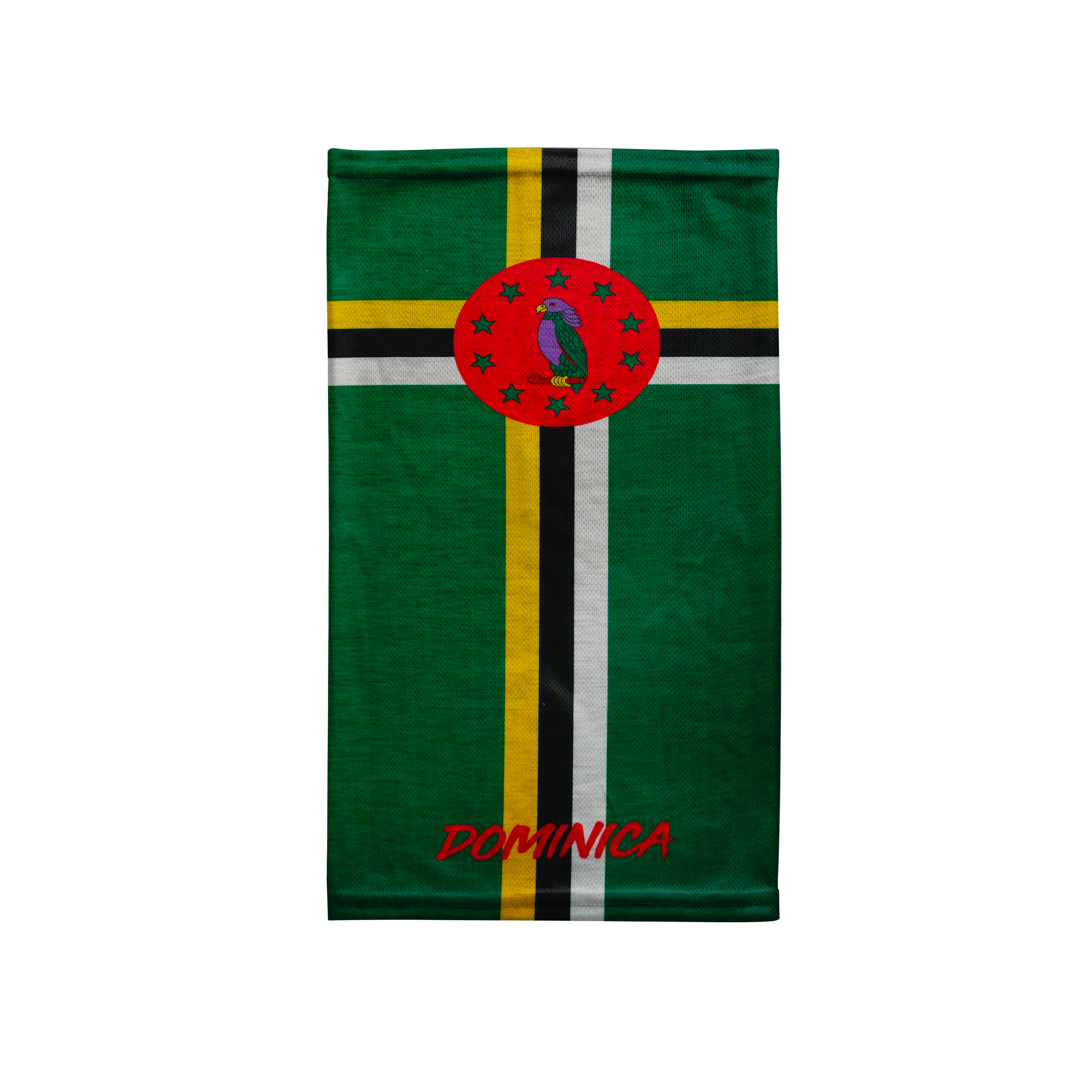 Bandana/Snood con la bandera de Dominica – Mascarilla transpirable cubrecuello