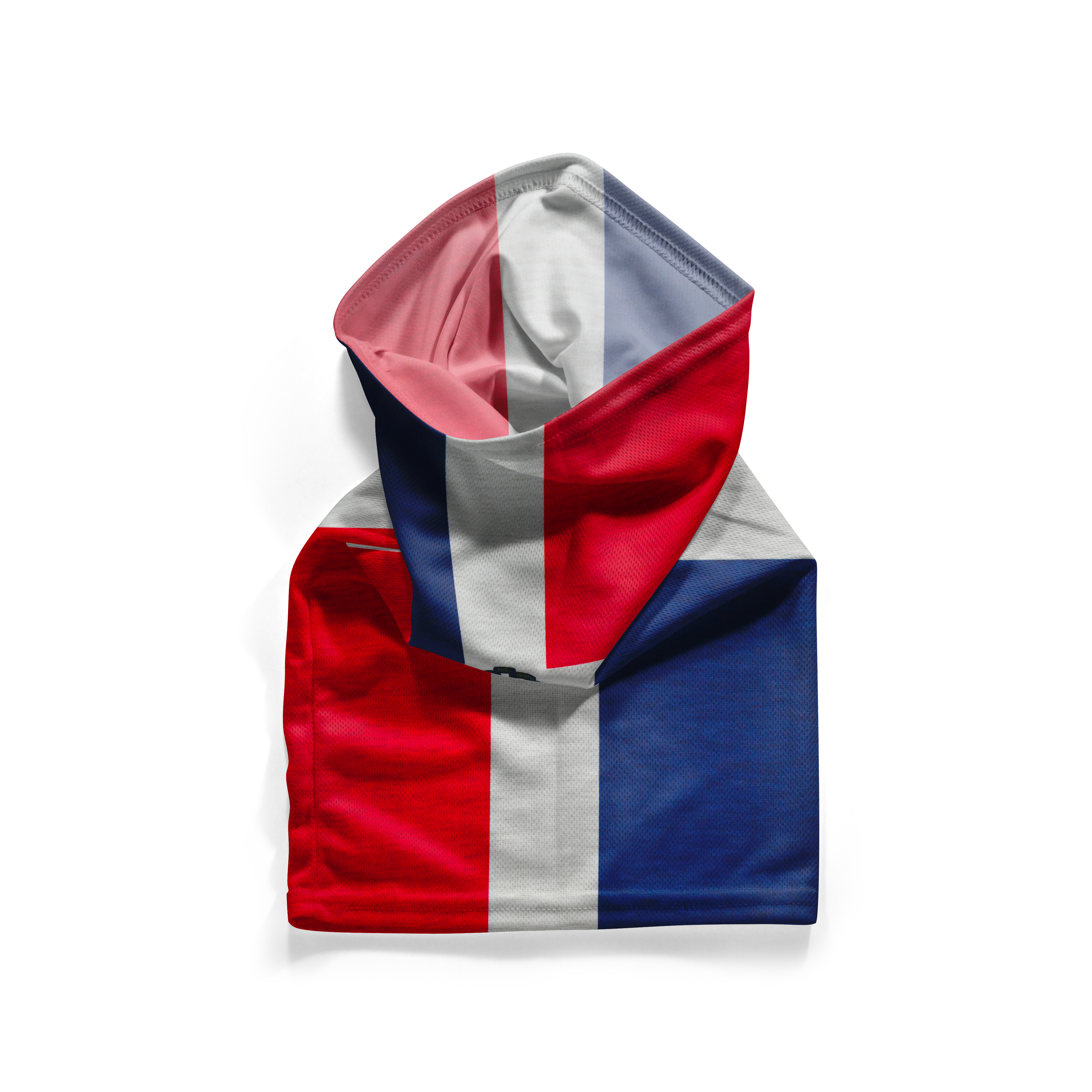 Snood con la bandera de República Dominicana – Mascarilla transpirable, protector de cuello, cubrecara