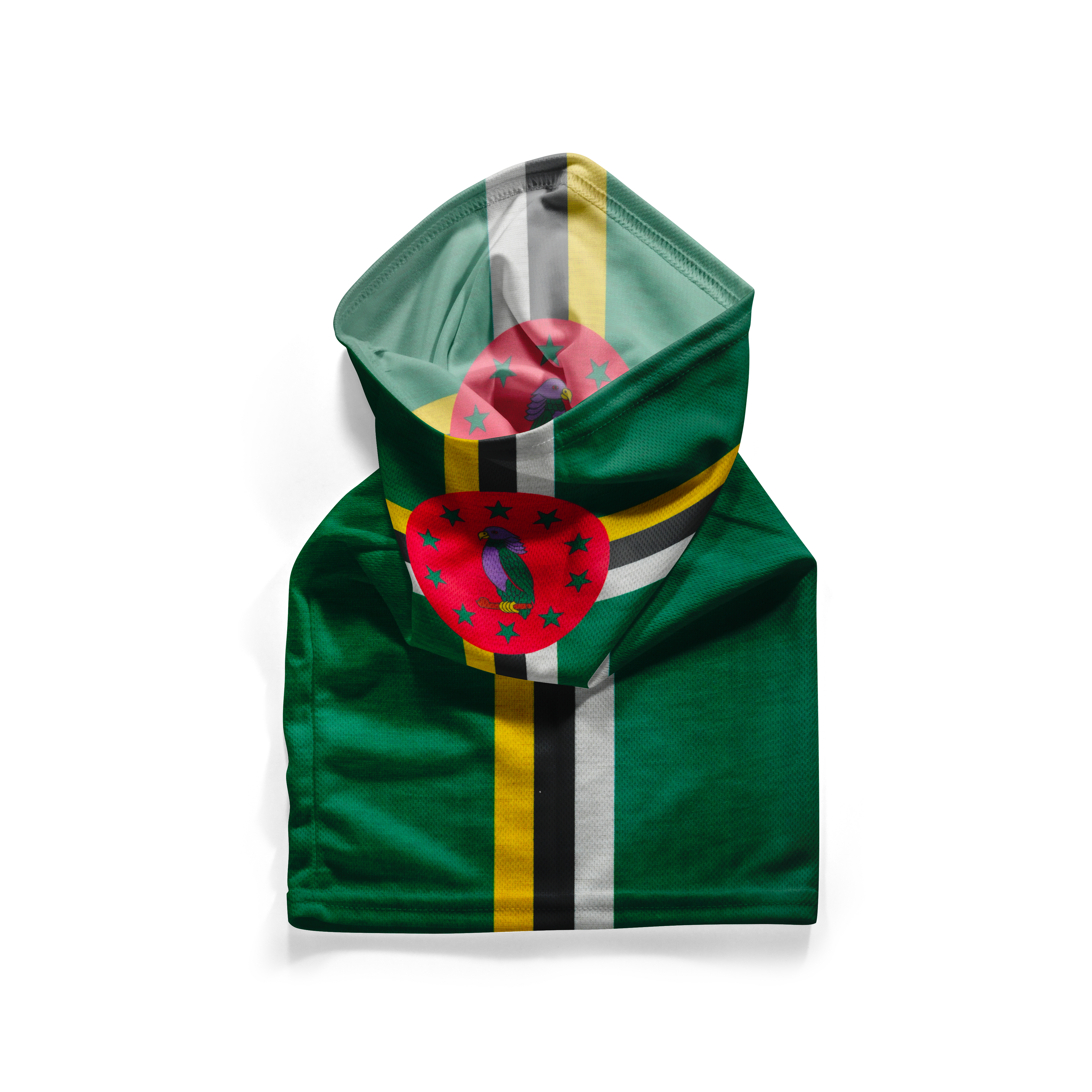 Bandana/Snood con la bandera de Dominica – Mascarilla transpirable cubrecuello