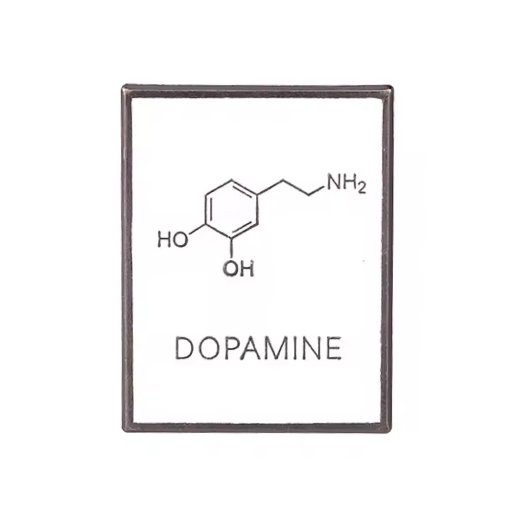 Dopamine Chemical Composition Pin Badge