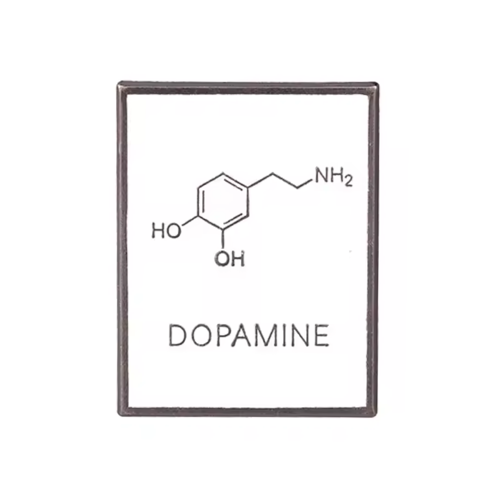 Dopamine Chemical Composition Pin Badge