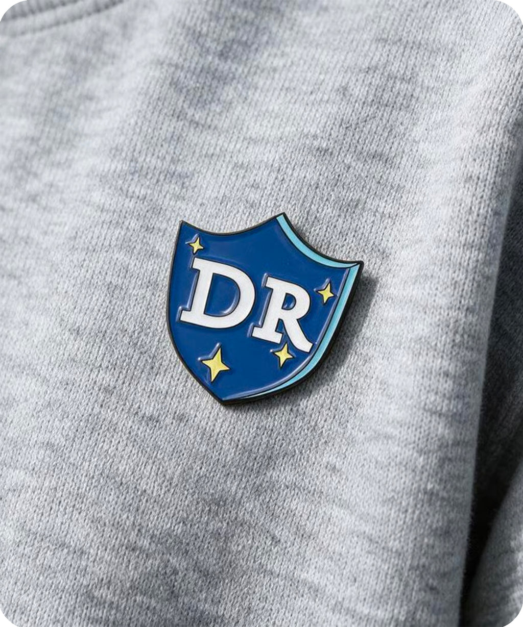Doctor DR Shield Enamel Pin Badge