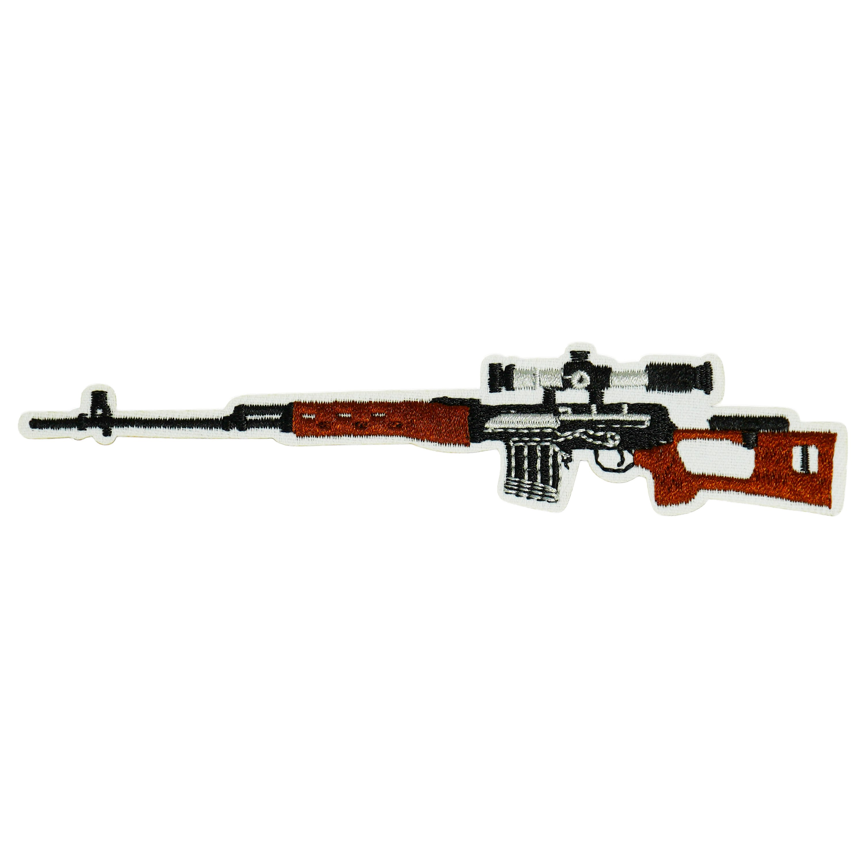 Parche termoadhesivo para rifle de francotirador Dragunov SVD (СВД) del ejército (15 x 3 cm) Imagen principal del producto